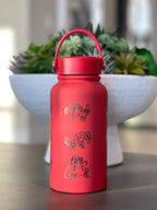Groudon Water Bottle Engraved Waterbottle with Primal Groudon & Precipice Blades, Legendary Coffee Tumbler Thermos Flask, Gamer Anniversary Gift
