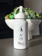 Witch Hat Atelier Water Bottle Engraved Coffee Tumbler, Iguin Rainflinger Palm Quire Symbol Brushbuddy Diadem Herb Quifrey Glasses, Anime Fan Birthday Gift