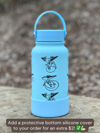 Dragapult Water Bottle Engraved Waterbottle with Dreepy Dragon Darts Coffee Tumbler Thermos Flask, Ghost Dragon Gamer Anniversary Gift