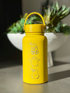 Otori-Sama Spirited Away  Duck Water Bottle Engraved Waterbottle with Otori Sama Knife Coffee Tumbler Thermos Flask, Anime Anniversary Gift