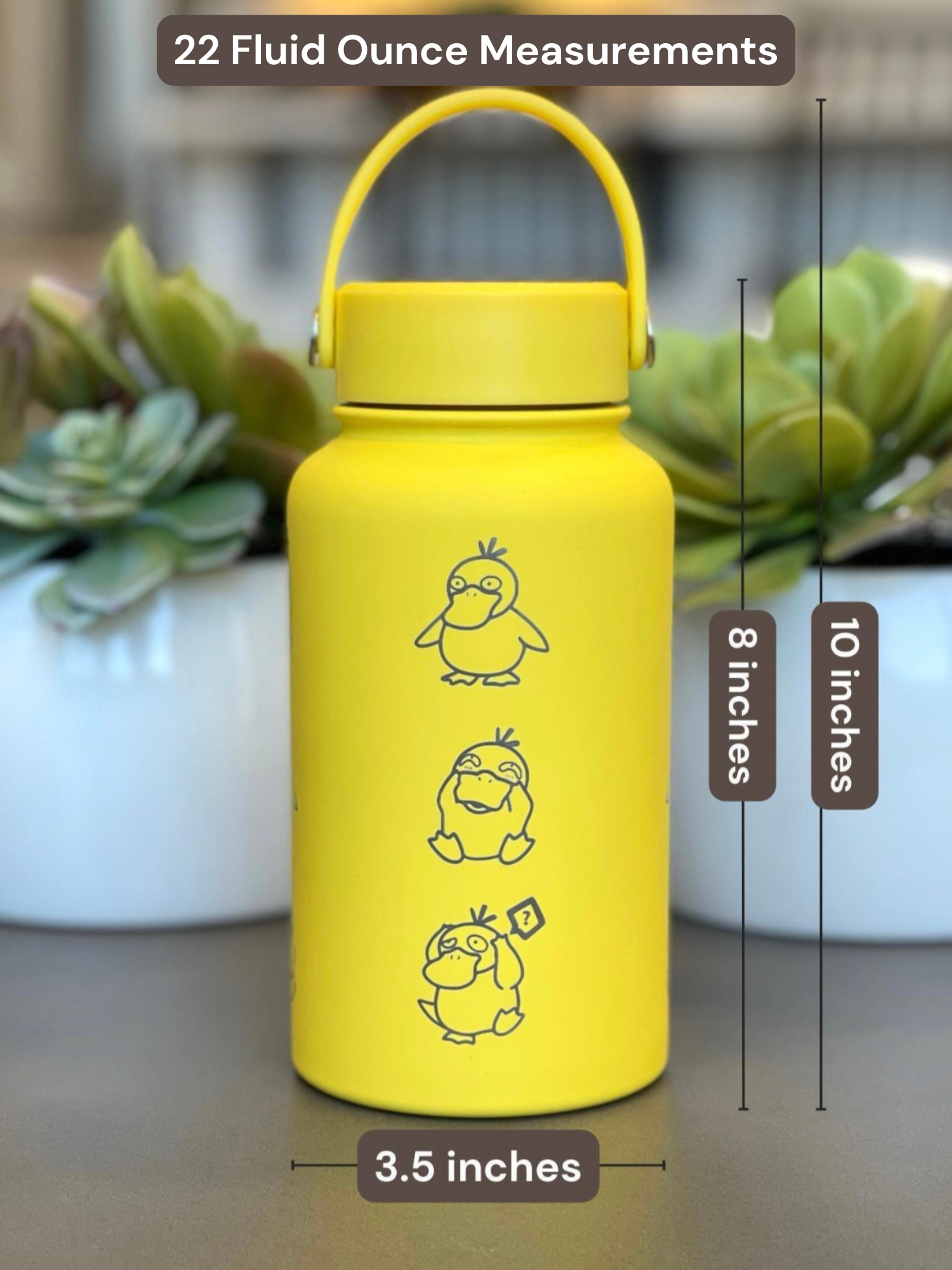 Psyduck Water Bottle Engraved Coffee Tumbler