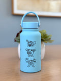 Poliwag Poliwhirl Poliwrath Waterbottle Engraved Water Bottle with Gangster Poliwag & Sleeping Poliwhirl Coffee Tumbler Thermos Flask, Gamer Birthday Gift