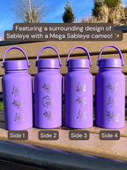 Sableye Water Bottle Engraved Waterbottle with Mega Sableye, Unite Noble Style Coffee Tumbler Thermos, Gamer Anniversary Gift