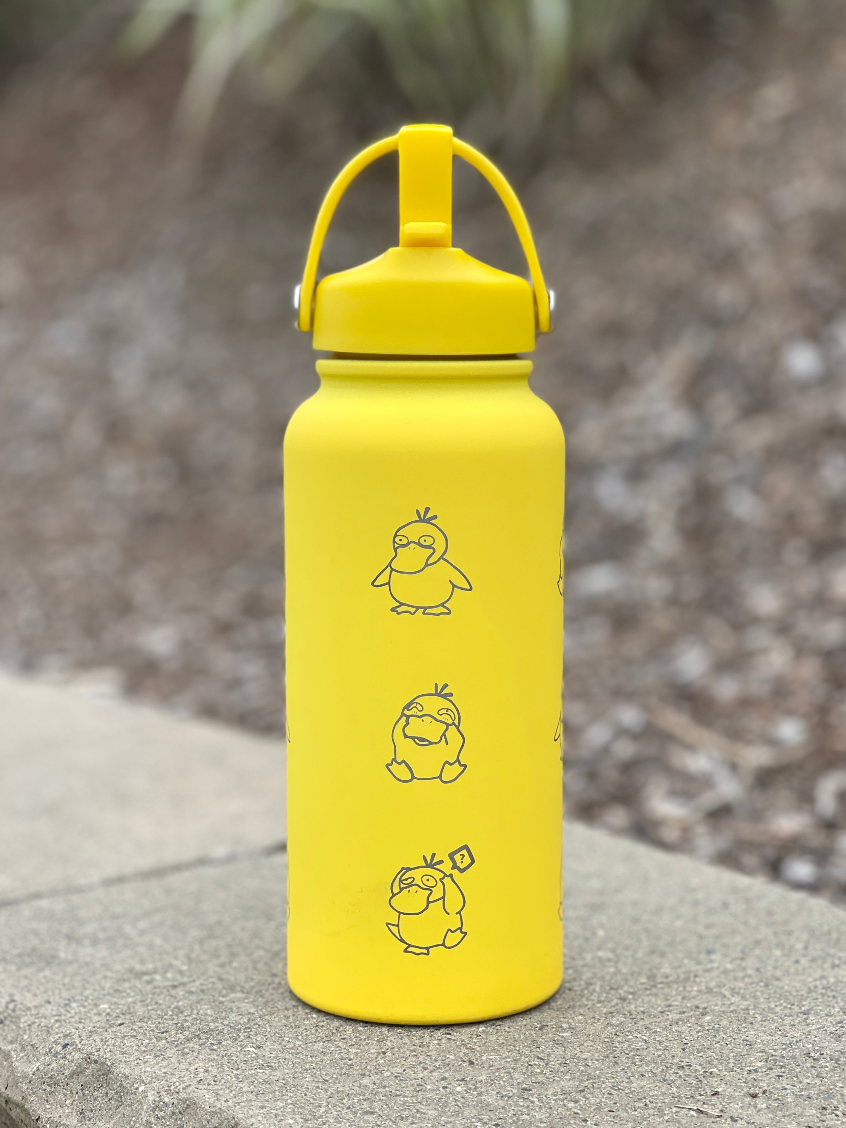 Psyduck Water Bottle Engraved Coffee Tumbler