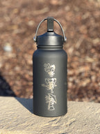 Gothita Gothitelle Gothorita Water Bottle Engraved Waterbottle Gothita Evolution Line Goth Coffee Tumbler Thermos Flask, Gamer Anniversary Gift