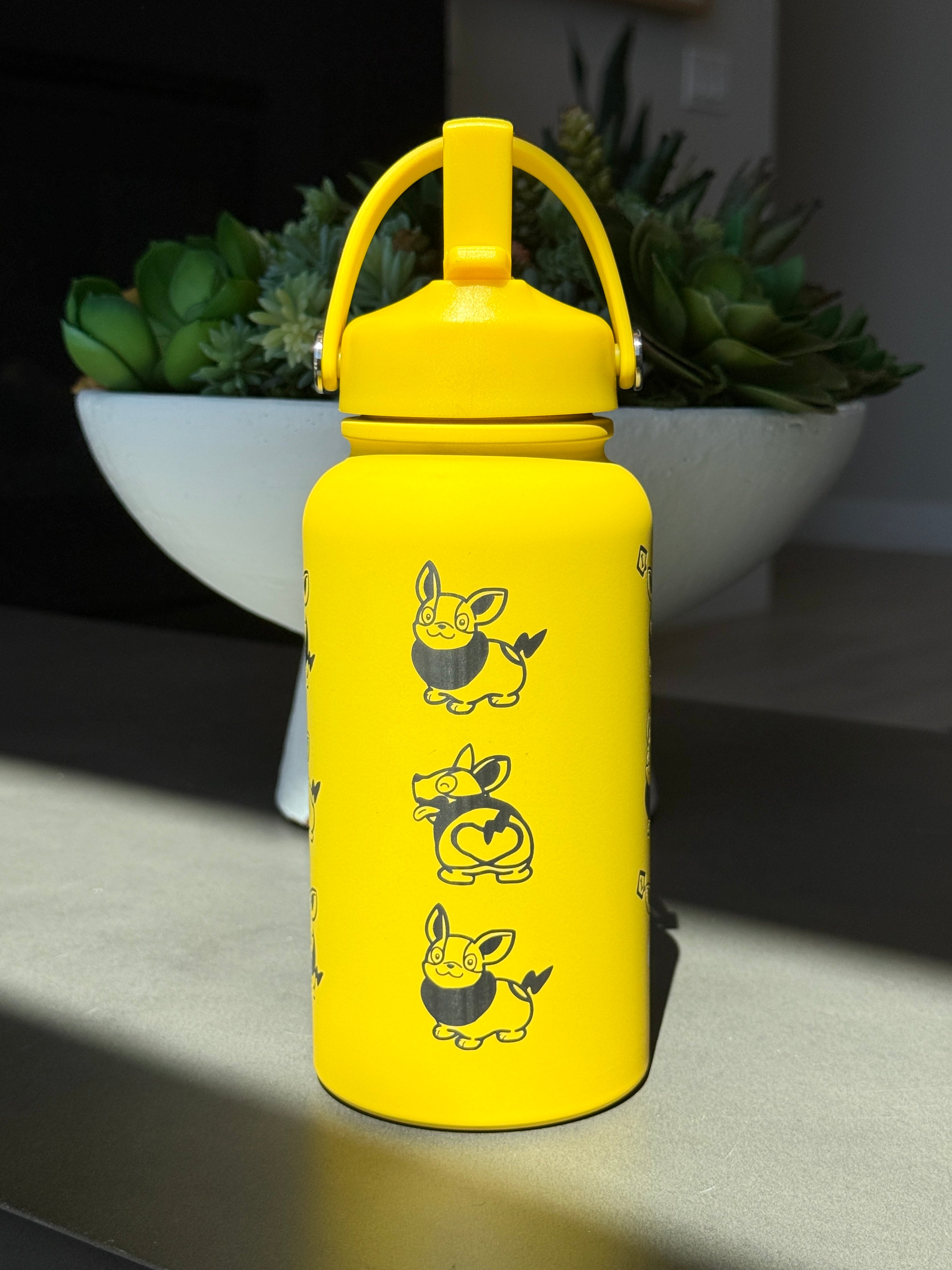 Yamper Water Bottle Engraved Waterbottle Coffee Tumbler, Dog Thermos Flask, Gamer Anniversary Gift