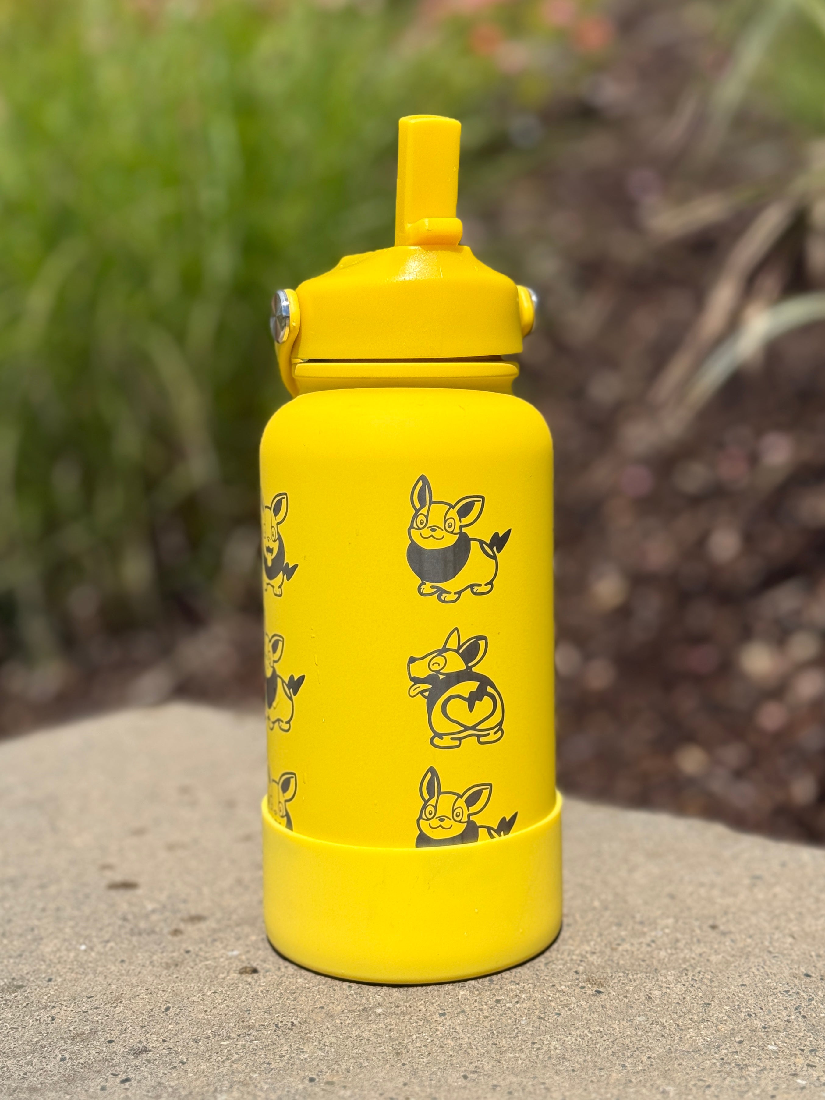 Yamper Water Bottle Engraved Waterbottle Coffee Tumbler, Dog Thermos Flask, Gamer Anniversary Gift