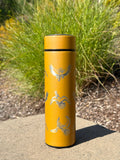 Ho-Oh Coffee Tumbler Tea Infuser, Johto Legendary Engraved Water Bottle Travel Mug, Anime Fan Gift