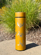 Ho-Oh Coffee Tumbler Tea Infuser, Johto Legendary Engraved Water Bottle Travel Mug, Anime Fan Gift