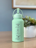 Gardevoir Water Bottle Engraved Coffee Tumbler with Mega Gardevoir Moonblast Waterbottle, Psychic Fairy Thermos Anime Fan Birthday Gift