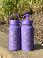 Haunter Water Bottle Engraved Waterbottle, Ghost Shadow Ball Coffee Tumbler Thermos Flask, Gamer Anniversary Gift