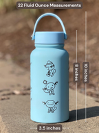Wooper Quagsire Water Bottle Engraved Coffee Tumbler, Beanie Skatebording Wooper Waterbottle Travel Mug Thermos, Anime Fan Birthday Gift