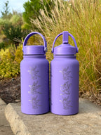 Spyro Water Bottle Engraved Waterbottle with Spyro Wearing Sunglasses Coffee Tumbler Thermos Flask, Gamer Anniversary Gift