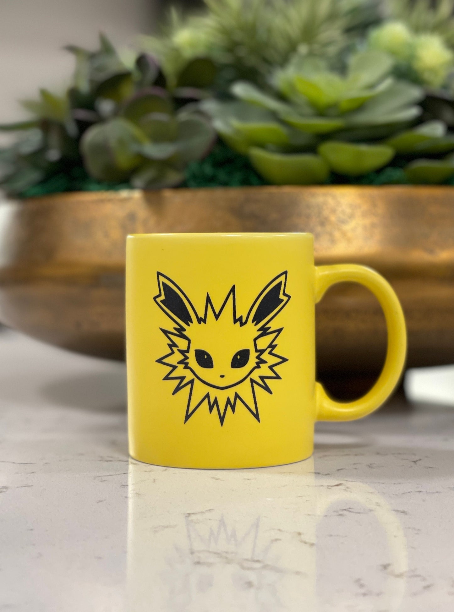 Cute Jolteon Pokemon Mug Coffee Engraved Cup, Microwave Dishwasher Safe, Eevee Evolution Eeveelutions Birthday Gift, Tea Anniversary Gifts