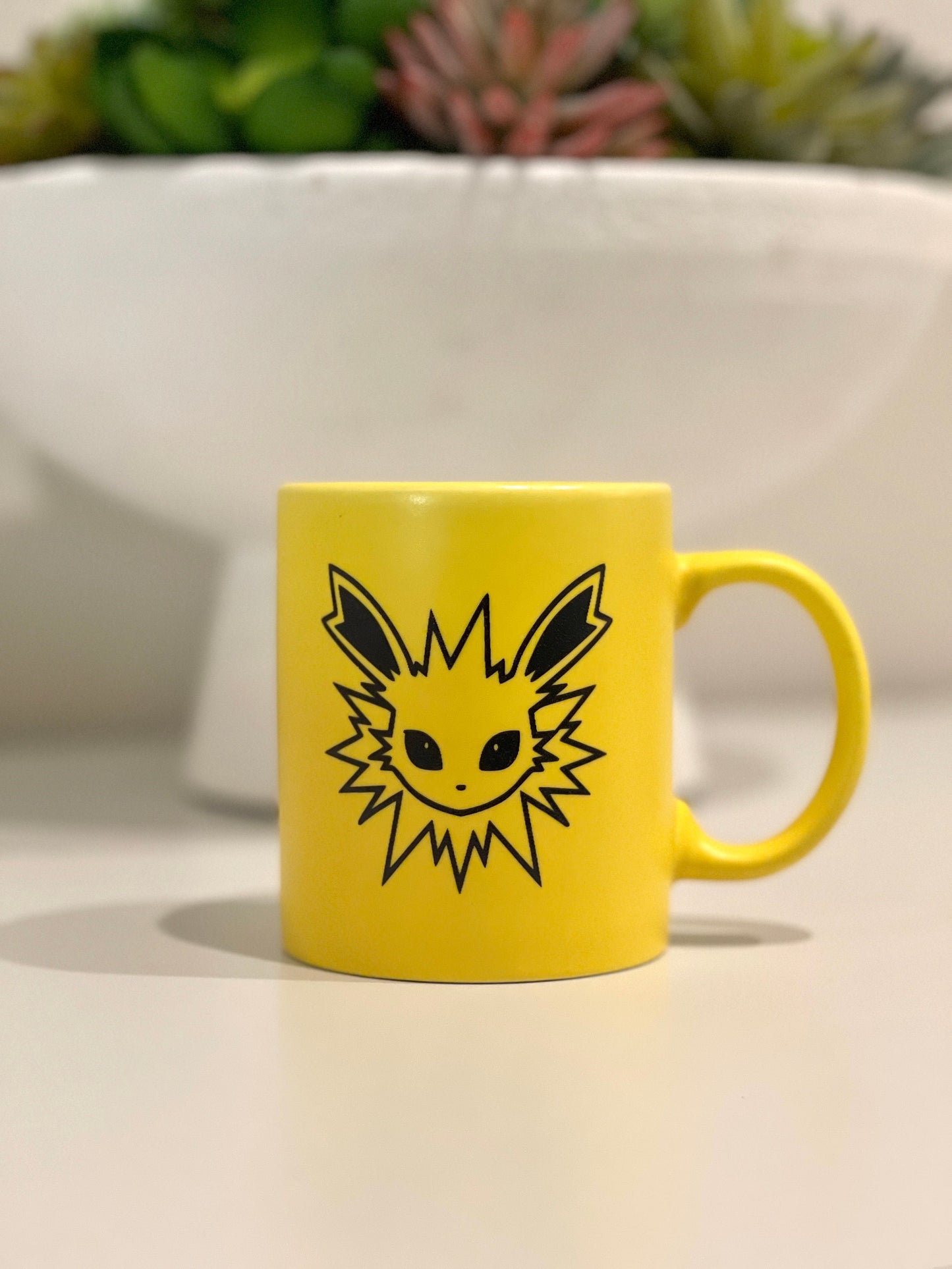 Cute Jolteon Pokemon Mug Coffee Engraved Cup, Microwave Dishwasher Safe, Eevee Evolution Eeveelutions Birthday Gift, Tea Anniversary Gifts