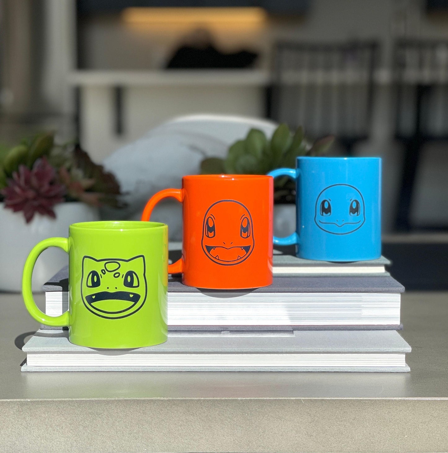 Cute Bulbasaur Coffee Mug Engraved Pokemon Tea Cup, Kanto Starter Set, Microwave Dishwasher Safe, Gen 1 Fan Gamer Anniversary Birthday Gift