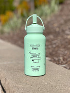 Lotad Water Bottle Engraved Coffee Tumbler, Lotad with Knife Waterbottle Thermos, Funny Meme Anime Fan Birthday Gift