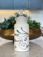 Milotic & Feebas Water Bottle Engraved Waterbottle, Dragon Coffee Tumbler Thermos Flask, Gamer Anniversary Gift