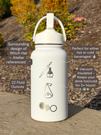Witch Hat Atelier Water Bottle Engraved Coffee Tumbler, Iguin Rainflinger Palm Quire Symbol Brushbuddy Diadem Herb Quifrey Glasses, Anime Fan Birthday Gift