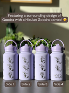 Goodra Water Bottle Engraved Coffee Tumbler with Hisuian Goodra Waterbottle, Dragon Slug Thermos Anime Fan Birthday Gift