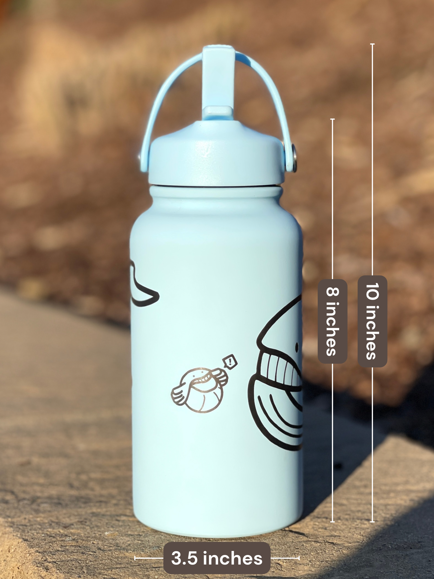 Wailord & Wailmer Water Bottle Engraved Waterbottle, Huge Wailord Whale Coffee Tumbler Thermos Flask, Gamer Anniversary Gift