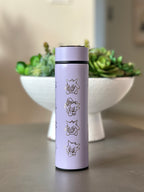 Gengar Coffee Tumbler Tea Infuser with Halloween Witch Hat and Tricks N Treats Cursed Costume Engraved Waterbottle Thermos, Anime Fan Gift