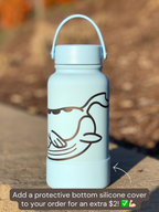 Wailord & Wailmer Water Bottle Engraved Waterbottle, Huge Wailord Whale Coffee Tumbler Thermos Flask, Gamer Anniversary Gift