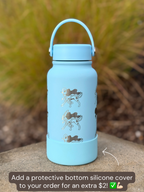 Suicune Water Bottle Engraved Waterbottle with Walking Wake, Johto Legendary Dog Coffee Tumbler Thermos Flask, Gamer Anniversary Gift