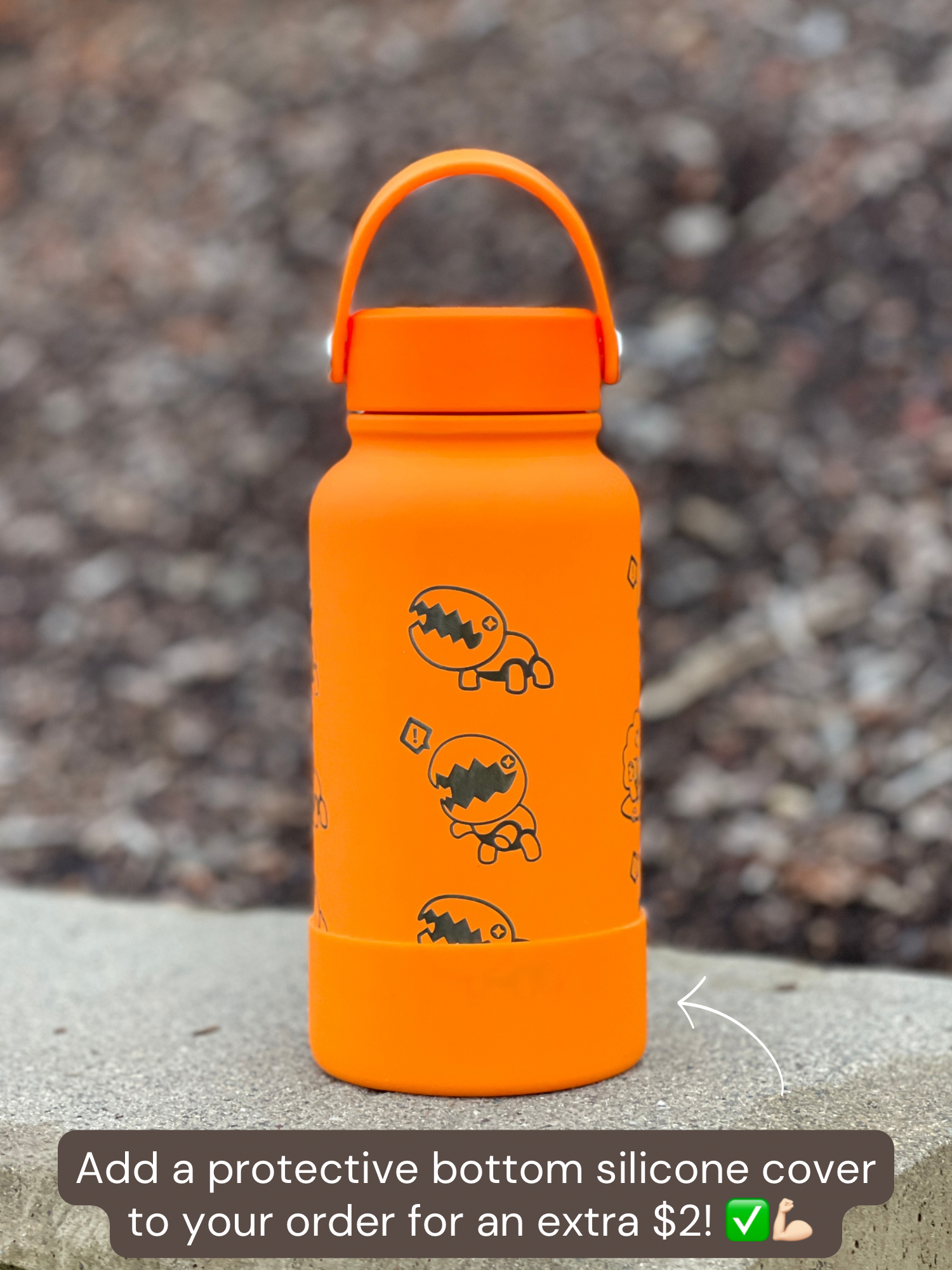 Trapinch Water Bottle Engraved Waterbottle with Sleeping Trapinch & Turtwig Costume Coffee Tumbler Thermos Flask, Gamer Anniversary Gift