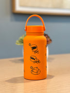 Trapinch Water Bottle Engraved Waterbottle with Sleeping Trapinch & Turtwig Costume Coffee Tumbler Thermos Flask, Gamer Anniversary Gift