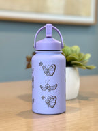 Butterfree Water Bottle Engraved Coffee Tumbler with Gigantamax Butterfree, Cute Butterfly Bug Thermos Anime Fan Birthday Gift
