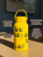 Falinks Water Bottle Engraved Waterbottle, Surrounding Falinks Secret Snorunt Coffee Tumbler Thermos Flask, Gamer Anniversary Gift