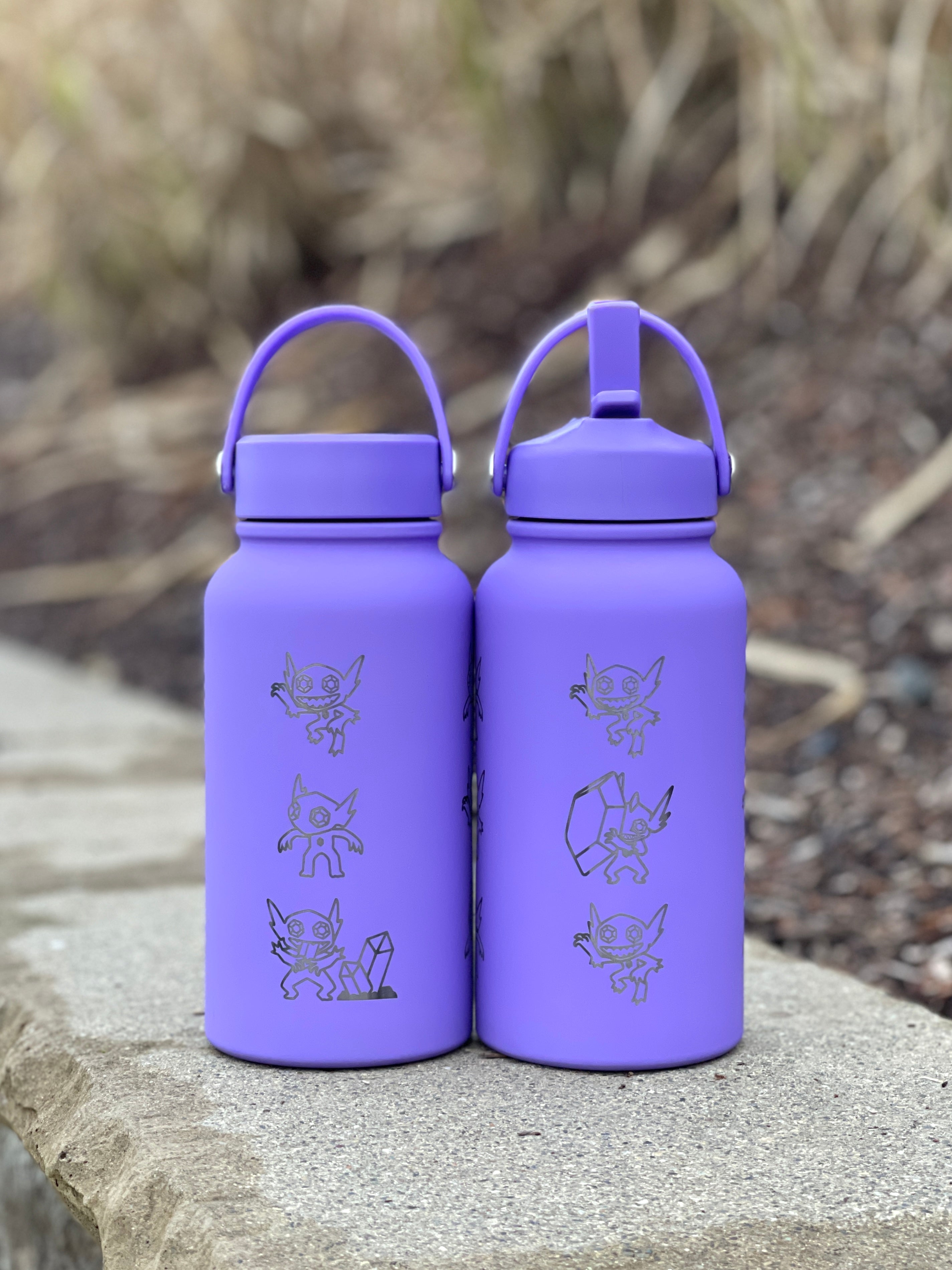 Sableye Water Bottle Engraved Waterbottle with Mega Sableye, Unite Noble Style Coffee Tumbler Thermos, Gamer Anniversary Gift