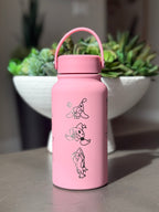 Hatenna Hattrem Hatterene Water Bottle Engraved Waterbottle with Mega Charizard Y, Kanto Starter Coffee Tumbler Thermos Flask, Gamer Anniversary Gift
