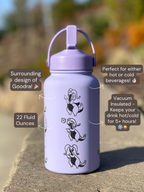 Goodra Water Bottle Engraved Coffee Tumbler with Hisuian Goodra Waterbottle, Dragon Slug Thermos Anime Fan Birthday Gift