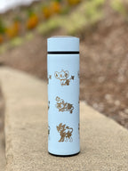 Shinx Luxio Luxray Coffee Tumbler Tea Infuser Shinx Evolution Trio, Engraved Water Bottle Travel Mug Thermos, Anime Fan Gift