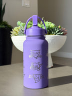 Haunter Water Bottle Engraved Waterbottle, Ghost Shadow Ball Coffee Tumbler Thermos Flask, Gamer Anniversary Gift