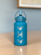 Metagross Water Bottle with Mega Metagross and Top Hat Sleeping Metagross Waterbottle, Thermos Gamer Birthday Gift