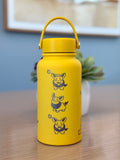 Yamper Water Bottle Engraved Waterbottle Coffee Tumbler, Dog Thermos Flask, Gamer Anniversary Gift