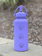 Gengar Water Bottle Coffee Tumbler with Go Event Halloween Witch Hat and Tricks N Treats Cursed Costume Waterbottle, Anime Fan Birthday Gift