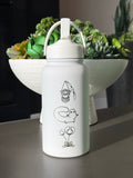 Witch Hat Atelier Water Bottle Engraved Coffee Tumbler, Iguin Rainflinger Palm Quire Symbol Brushbuddy Diadem Herb Quifrey Glasses, Anime Fan Birthday Gift