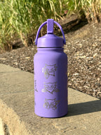 Haunter Water Bottle Engraved Waterbottle, Ghost Shadow Ball Coffee Tumbler Thermos Flask, Gamer Anniversary Gift