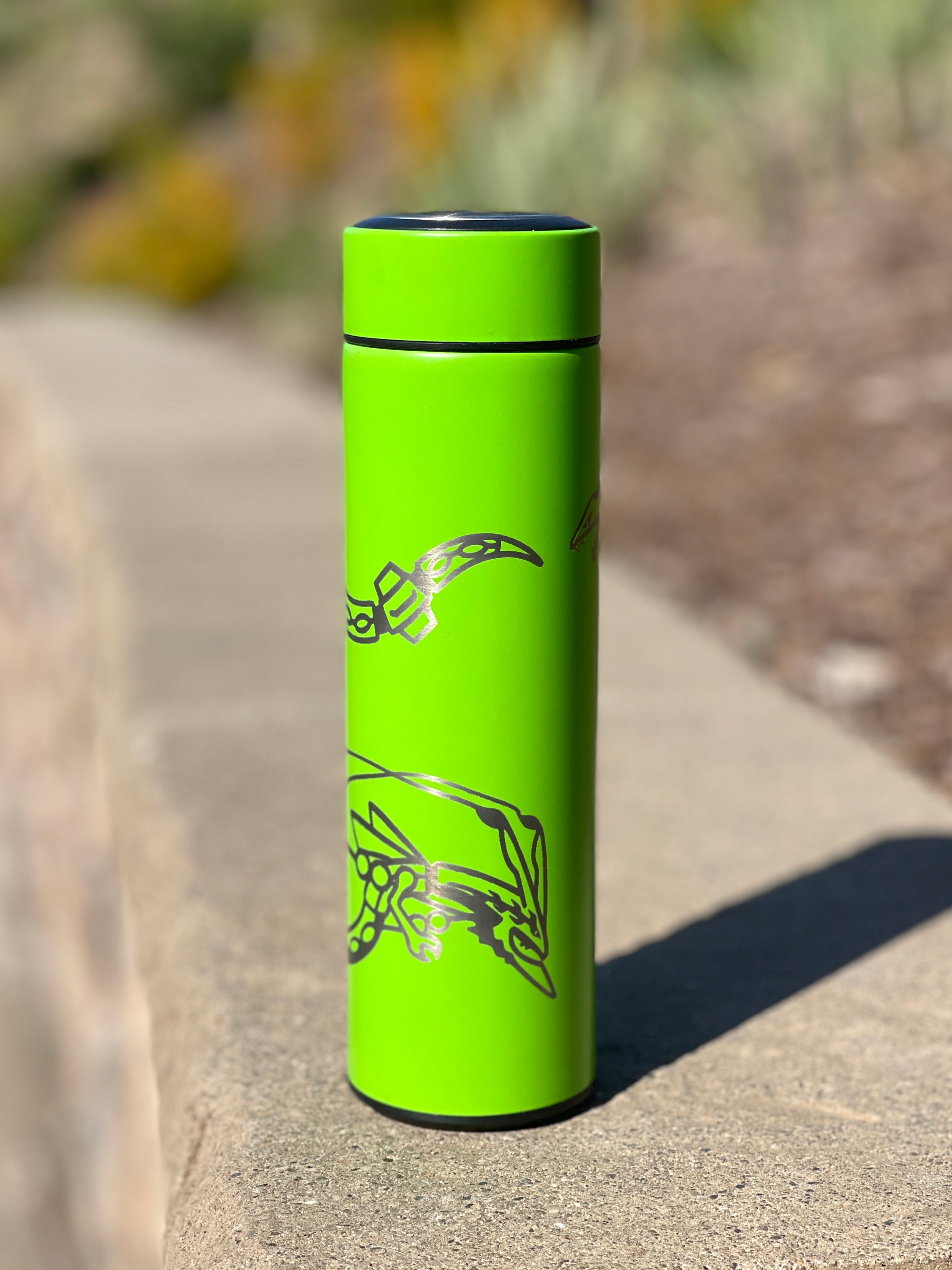 Rayquaza & Mega Rayquaza Coffee Tumbler Tea Infuser, Black Shiny Rayquaza Water Bottle, Legendary Dragon Travel Mug, Anime Fan Gift
