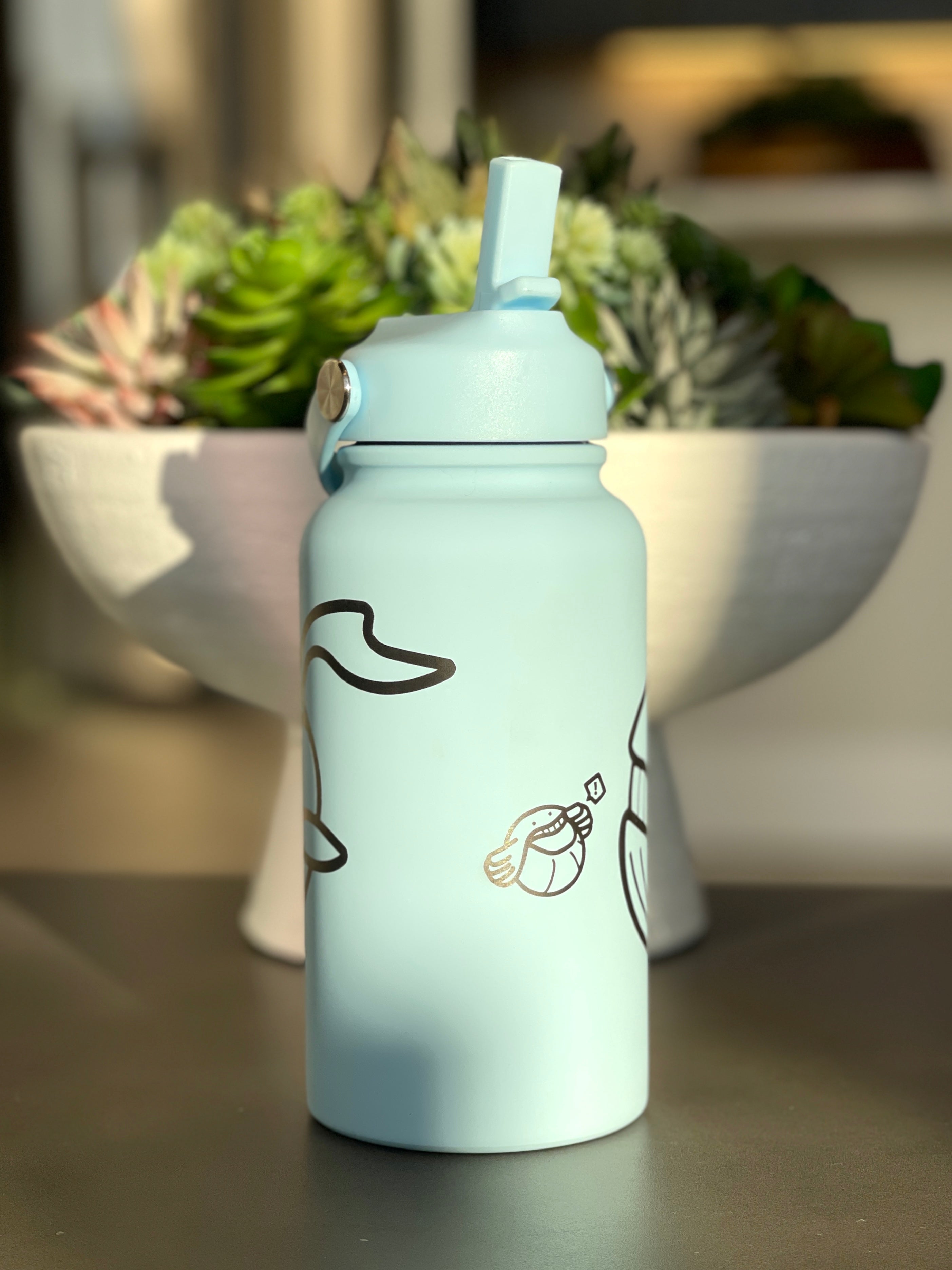 Wailord & Wailmer Water Bottle Engraved Waterbottle, Huge Wailord Whale Coffee Tumbler Thermos Flask, Gamer Anniversary Gift