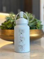 Machamp Water Bottle Engraved Coffee Tumbler with Gigantamax Machamp & Weights Waterbottle Thermos Anime Fan Birthday Gift