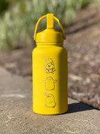 Otori-Sama Spirited Away  Duck Water Bottle Engraved Waterbottle with Otori Sama Knife Coffee Tumbler Thermos Flask, Anime Anniversary Gift