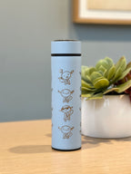 Wooper Quagsire Coffee Tumbler Tea Infuser with Beanie Skatebording Wooper, Water Bottle Travel Mug Thermos, Funny Anime Fan Gift
