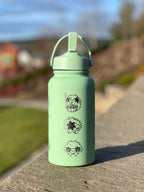 Shaymin Water Bottle Engraved Coffee Tumbler Land & Sky Forme, Waterbottle, Grass Mythical Thermos Anime Fan Birthday Gift