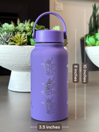 Spyro Water Bottle Engraved Waterbottle with Spyro Wearing Sunglasses Coffee Tumbler Thermos Flask, Gamer Anniversary Gift