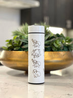 Alolan Vulpix Ninetails Coffee Tumbler Tea Infuser, Engraved Water Bottle Travel Mug, Sleeping Vulpix Cute Anime Fan Gift